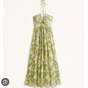 Abercrombie & Fitch Green Floral Dress